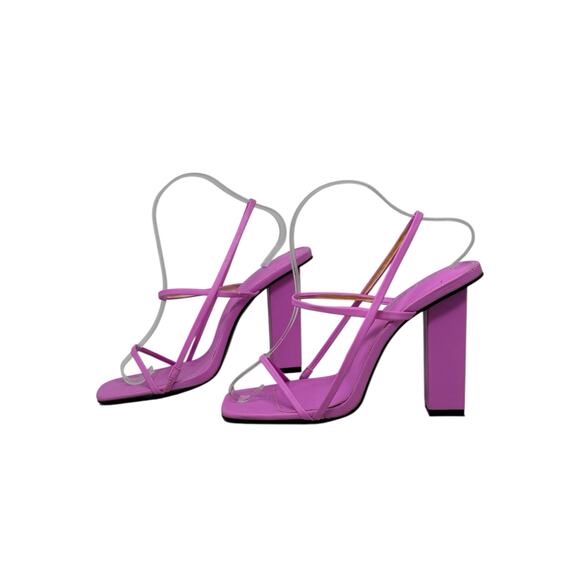 Public Desire pink strappy high heel sandals size 8 - Picture 11 of 15